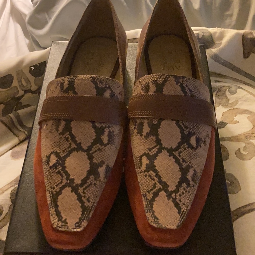 Cicero lodge brown naturalizer loafers size 8w